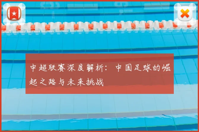 中超联赛深度解析:中国足球的崛起之路与未来挑战